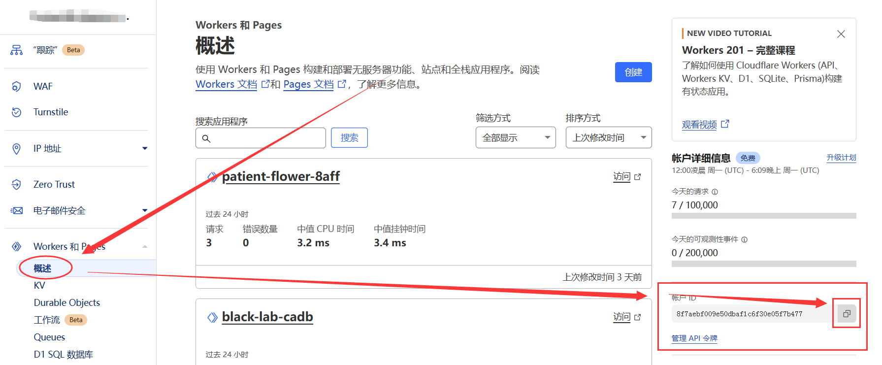 保存CF_ACCOUNT_ID
