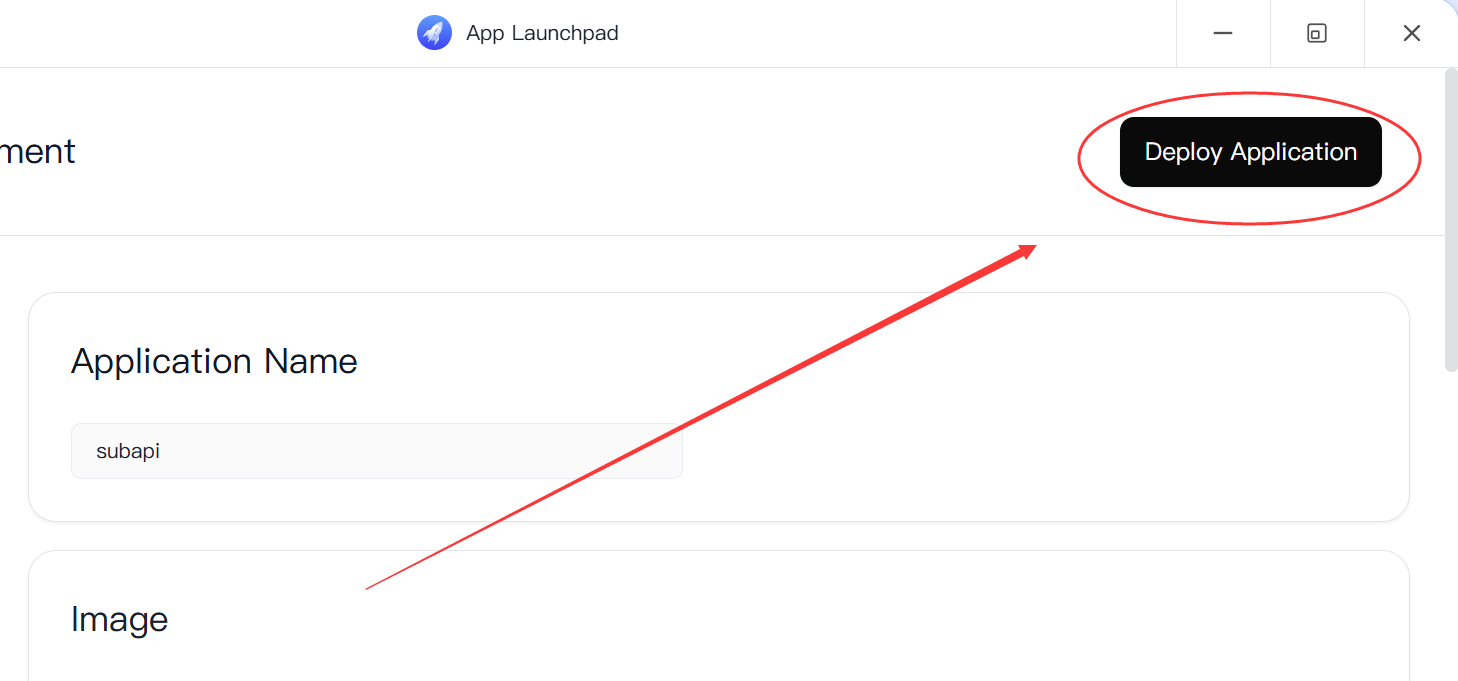 Deploy Application